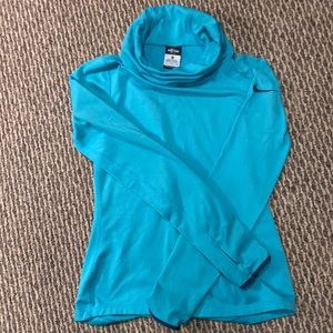 Nike pro dri-fit cow neck running top